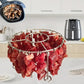 -50% Aujourd’hui 🔥🍢 Grille Ronde de Four en Acier Inox avec Brochettes
