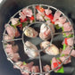 -50% Aujourd’hui 🔥🍢 Grille Ronde de Four en Acier Inox avec Brochettes