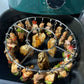 -50% Aujourd’hui 🔥🍢 Grille Ronde de Four en Acier Inox avec Brochettes