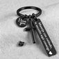 🎁 1 Acheté = 1 Offert ✝️ Porte-Clés Croix en Acier Inoxydable “Drive Safe”