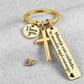 🎁 1 Acheté = 1 Offert ✝️ Porte-Clés Croix en Acier Inoxydable “Drive Safe”