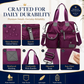 Sac fourre-tout imperméable – 3 façons de le porter et rangements spacieu