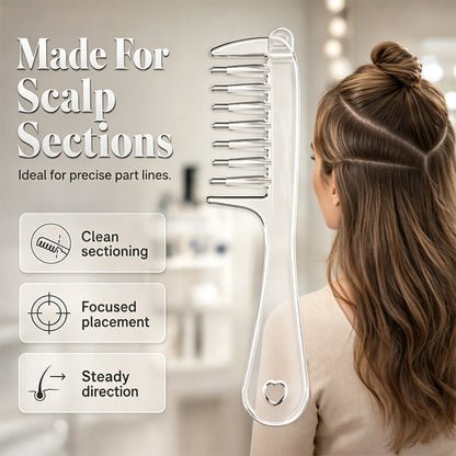 Soignez votre cuir chevelu en un clin d'œil ! Peigne applicateur liquide de précision