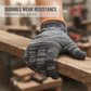 Gants de travail de protection résistants, tricotés, calibre 10