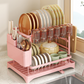 2-Tier Dish Drying Rack with Drainboard