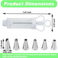 📢 OFFRE LIMITÉE −50% ! ⏰ Kit Pistolet à Décorer en Inox – Set Complet de Douilles et Embouts – Décorez l’Intérieur et l’Extérieur ✨