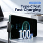 Câble Type-C à chargement rapide de 100 W avec coude à 90 degrés