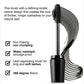 Mascara waterproof longue tenue avec une brosse large