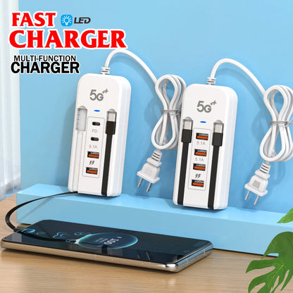 Station de recharge de bureau USB multiport