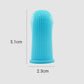 Brosse à dents de doigt en silicone pour animaux de compagnie