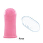 Brosse à dents de doigt en silicone pour animaux de compagnie