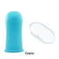 Brosse à dents de doigt en silicone pour animaux de compagnie