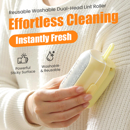 Rouleau anti-peluche double tête réutilisable et lavable