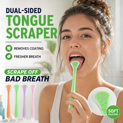 Nettoyez votre langue en un clin d'œil ! Grattoir en silicone 3-en-1 anti-réflexe