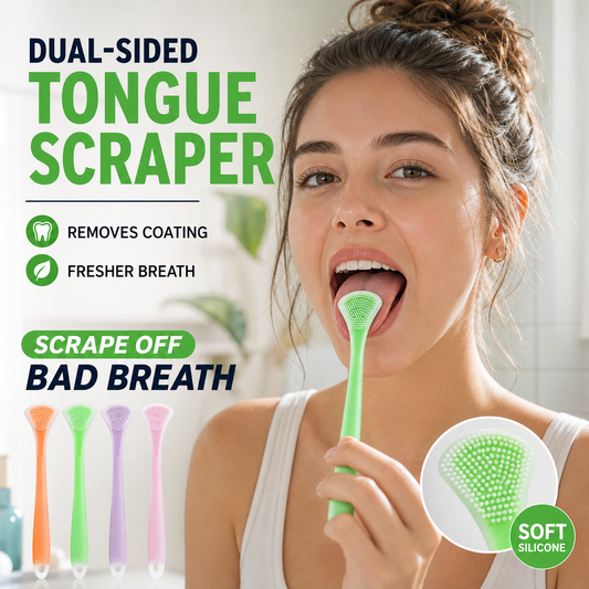 Nettoyez votre langue en un clin d'œil ! Grattoir en silicone 3-en-1 anti-réflexe