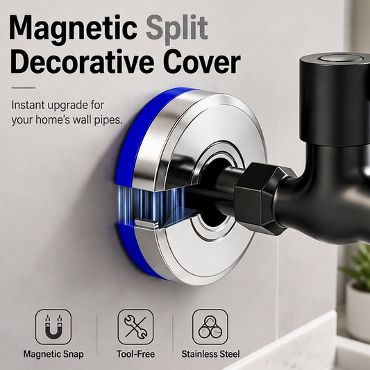 Cache-robinet décoratif magnétique à double écoulement