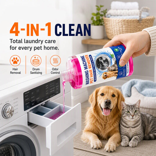 🐾 Nettoyant pour le linge et la machine à laver contre les poils d'animaux