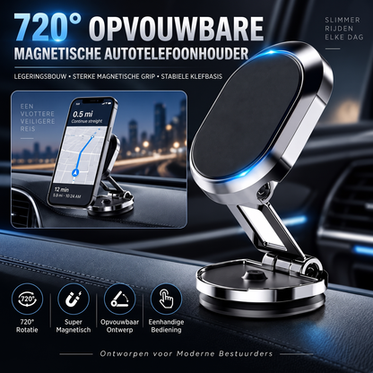 Drehbare und klappbare magnetische Handyhalterung fürs Auto