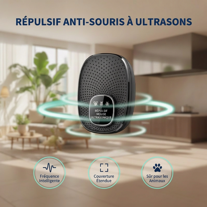 ⚡ PROMO FLASH -50% 🐭 Répulsif à souris ultrasonique, sans poison, sûr pour maison, enfants et animaux domestiques 🏠✅