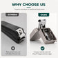 Trim Nails Instantly! Mini Folding Stainless Steel Nail Clipper