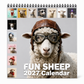 🐑 Calendrier de bureau « Moutons rigolos »