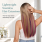 💇‍♀️ Mèches colorées lisses à clipser | Extensions de cheveux lisses à clipser, installation rapide, sans colle
