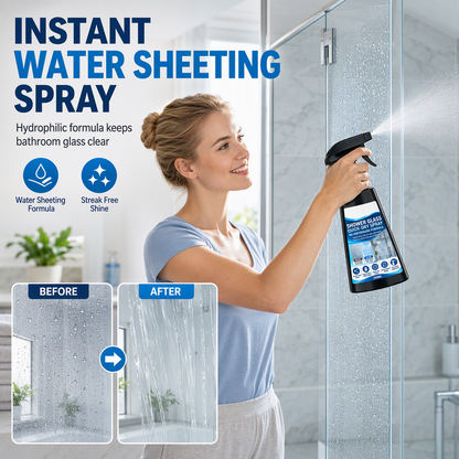Quick Drying Shower Glass Spray with Towel