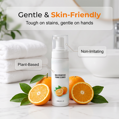 🧽 Nettoyant moussant à l'orange – Nettoyage multi-surfaces avec essuyage facile