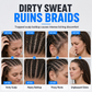 Redonnez vie à vos tresses en un clin d'œil ! Mousse nettoyante sans eau pour le cuir chevelu