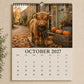 🐮🍂 Calendrier mural « Highland Cow » 2027 – Une ferme chaleureuse et des illustrations de saison