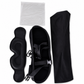 ✈️ 3D Memory Foam Matkatyyny & Pimennettävä Silmämaski – Ergonominen Niskatuki Mukavaan Matkustamiseen