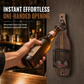 Retro Wall-Mounted Bottle Opener with Cap Catcher