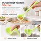 Louche à soupe en silicone translucide épaisse pour ustensiles de cuisine antiadhésifs – Cuillère de cuisine