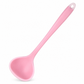 Louche à soupe en silicone translucide épaisse pour ustensiles de cuisine antiadhésifs – Cuillère de cuisine