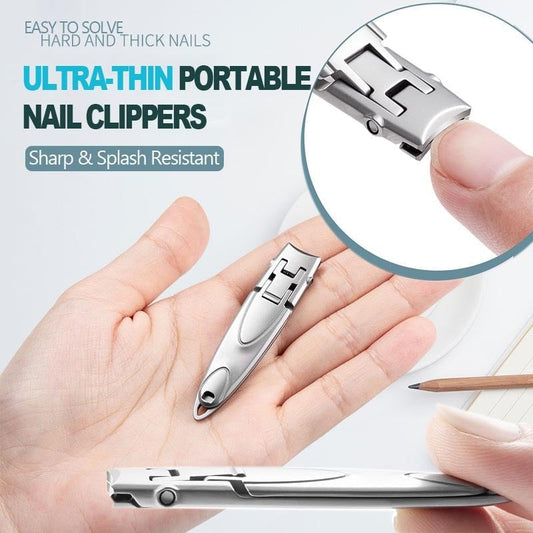 📢📢50% OFF !! ⏰ Ultra-Thin Portable Nail Clippers – Slim, Lightweight & Travel-Ready, Keep Neat Nails Wherever You Go ✨