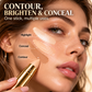 Stick correcteur naturel sans traces – 3 en 1 : camoufle, illumine et sculpte
