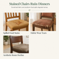 Housse universelle pour chaise de salle à manger (assise et dossier)